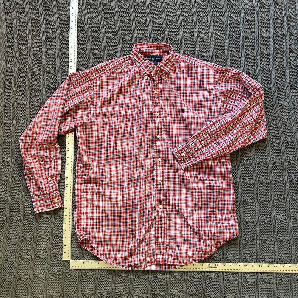 Ralph Lauren plaid button-down – Size Medium